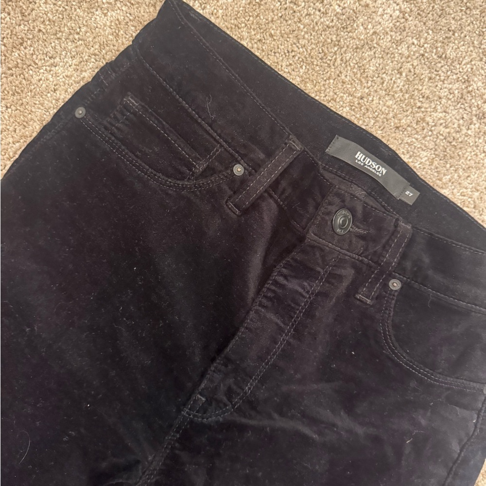 Hudson Black velvet Pants